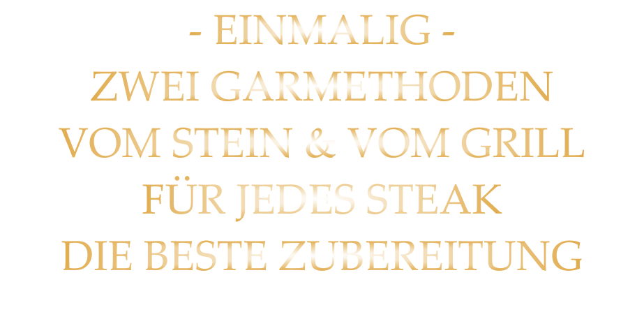 - EINMALIG - ZWEI GARMETHODEN VOM STEIN & VOM GRILL FÜR JEDES STEAK DIE BESTE ZUBEREITUNG