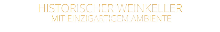 HISTORISCHER WEINKELLER  MIT EINZIGARTIGEM AMBIENTE