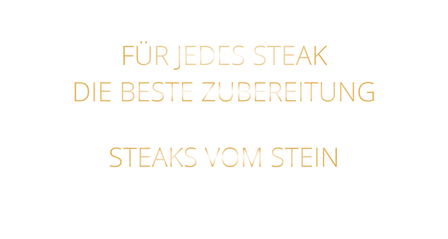 FÜR JEDES STEAK DIE BESTE ZUBEREITUNG STEAKS VOM STEIN