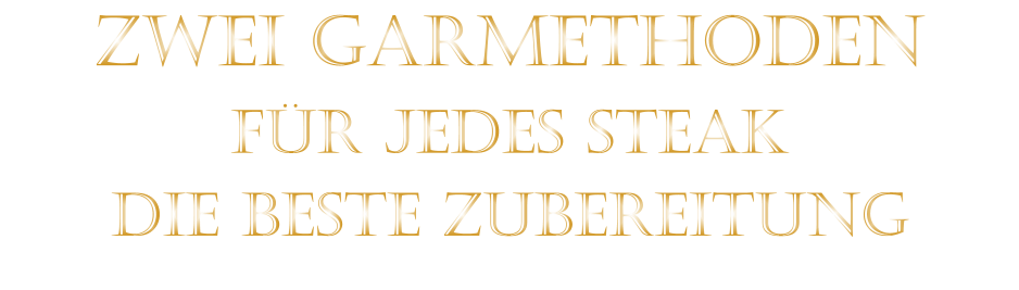 ZWEI GARMETHODEN FÜR JEDES STEAK DIE BESTE ZUBEREITUNG