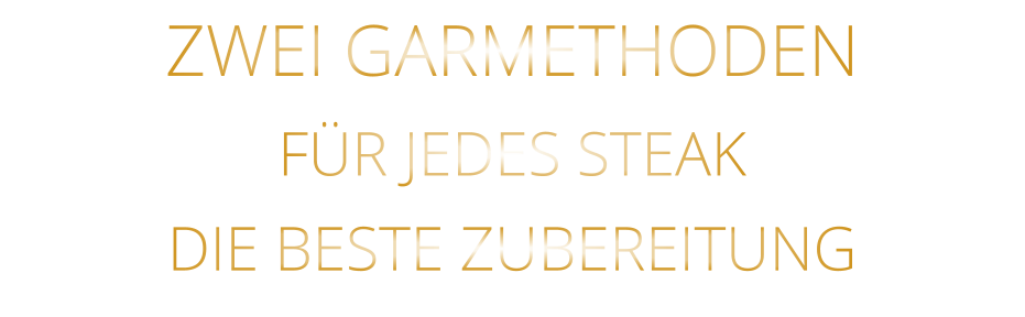 ZWEI GARMETHODEN FÜR JEDES STEAK DIE BESTE ZUBEREITUNG