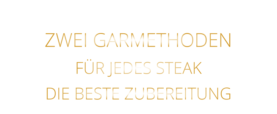 ZWEI GARMETHODEN FÜR JEDES STEAK DIE BESTE ZUBEREITUNG