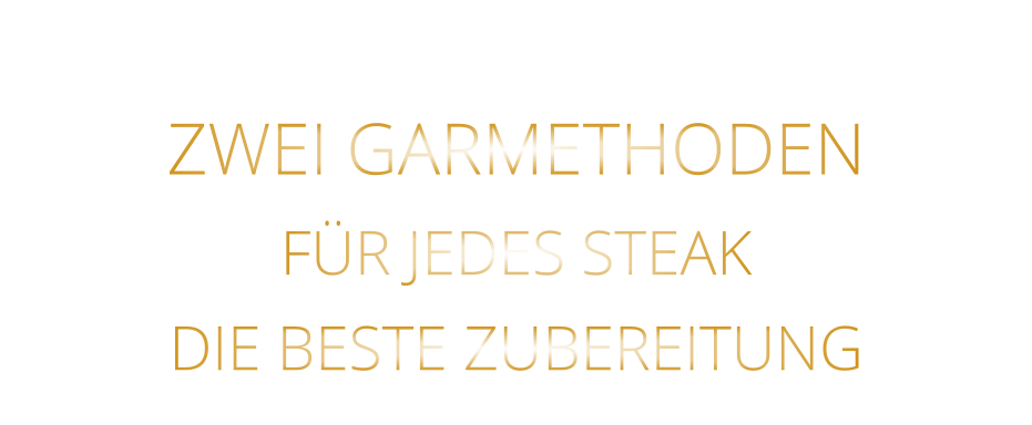 ZWEI GARMETHODEN FÜR JEDES STEAK DIE BESTE ZUBEREITUNG