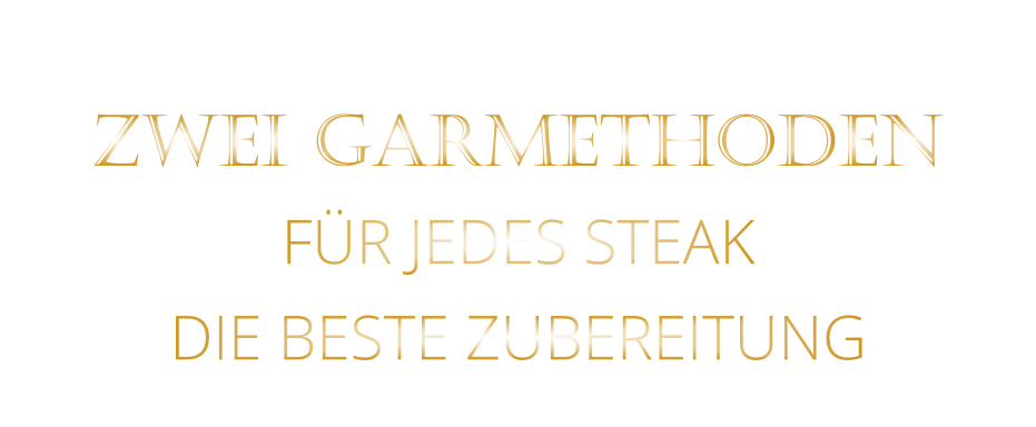 ZWEI GARMETHODEN FÜR JEDES STEAK DIE BESTE ZUBEREITUNG